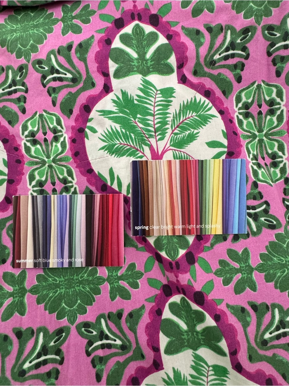 Anthropologie Pink & Green Tropical Print Maxi Dress - Picture 7 of 7